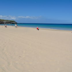 Renowned Hapuna Beach is 12 minutes to the north