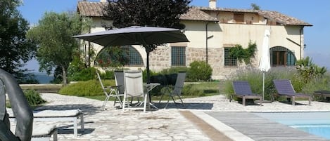 Villa Elefanti with roof terrace and large pool gardens. Sleeps 8 (or 10)