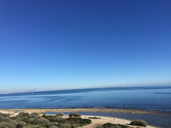 Wide-open sea views from the duplex living room
