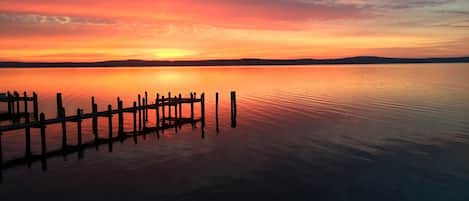 December sunrise from the deck
