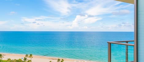 Vista a la playa o el mar