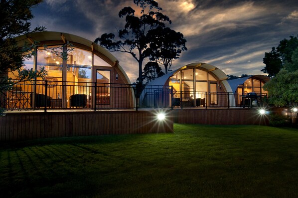 Front of property – evening/night
