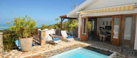 Villa Mon Repos Coromandel pres des plages de Graviers 3 chambres clim. en suite