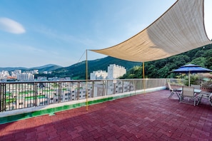 Blick vom Balkon