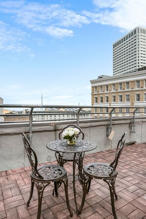 Uitzicht vanaf balkon