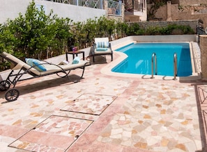 All day sun around the poolside and sun terraces at Villa Sultaniye