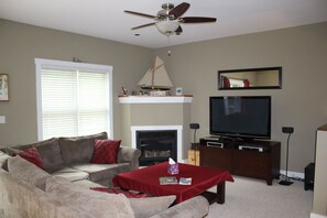 Living Room with new 50" TV