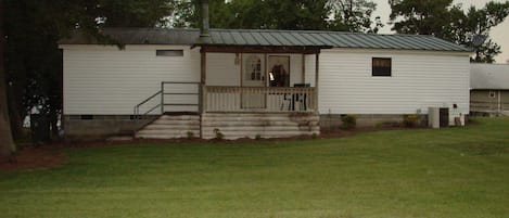 The house from the street view.