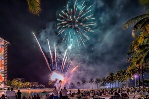 FIREWORKS EVERY FRIDAY NIGHT SEEN FROM THE LANAI