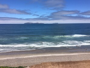 Beach scene from house