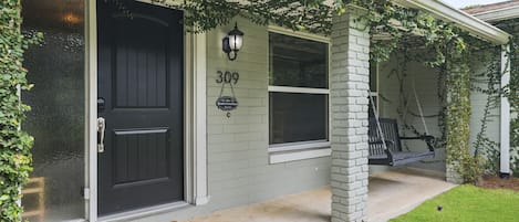 Front Porch Area with Swing