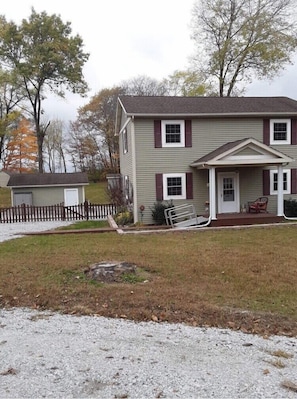 Front View of the house from road. 