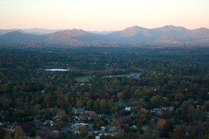 Weaverville and surrounding mountains
(View from Hamburg Mtn., not condominium)