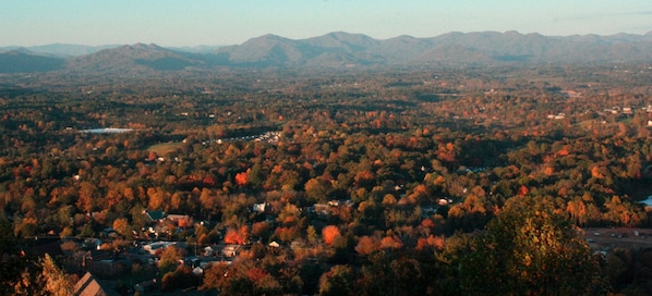 Fall colors in Weaverville.
(View from Hamburg Mtn., not condominium)