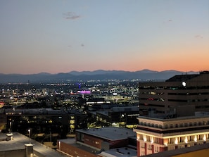 Vue depuis lâhĂ©bergement