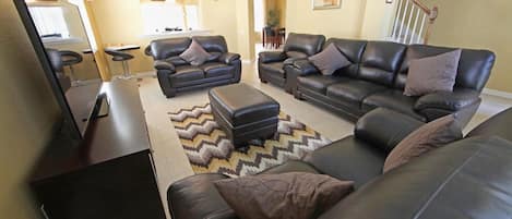 living room - comfortable seating & big TV