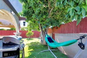 Free standing Hammock and BBQ