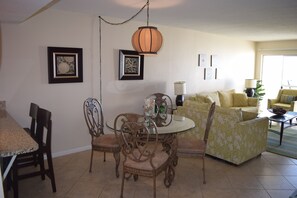 High bar and dining area.