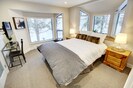 Sunlight floods the master bedroom 