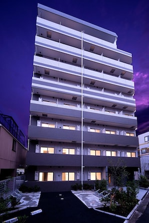 Front of property – evening/night