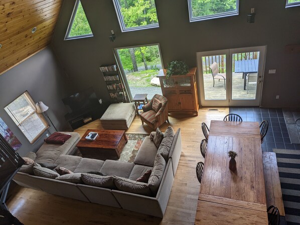 View of great room from upstairs