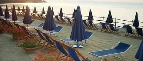 la spiaggia privata