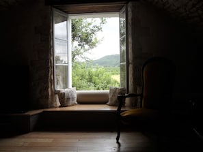 View over the Dordogne valley from the lounge window seat.