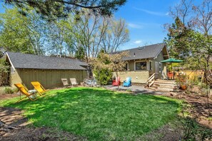 Large south facing backyard