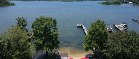 Sandy beach with a beautiful view