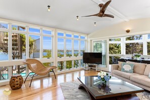 Large Formal Living Room with Water Views
