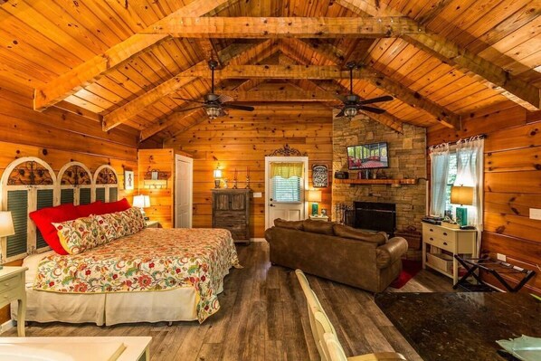 Wow! Amazing Decor And Gorgeous Hardwoods Throughout This Wonderful Cabin!