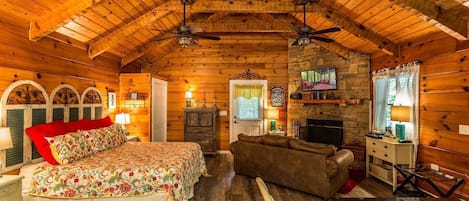 Wow! Amazing Decor And Gorgeous Hardwoods Throughout This Wonderful Cabin!