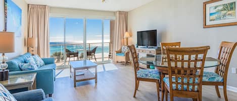 Gorgeous Gulf view from the Living and Dining area