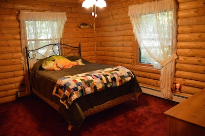 Log cabin on 25 acres