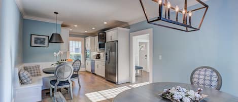 Extra Bench Seating in Kitchen  for more gathering space