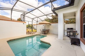 Cozy pool area for some quiet time away from the parks.