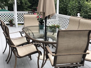 Large deck for entertaining