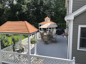 Large deck for entertaining
