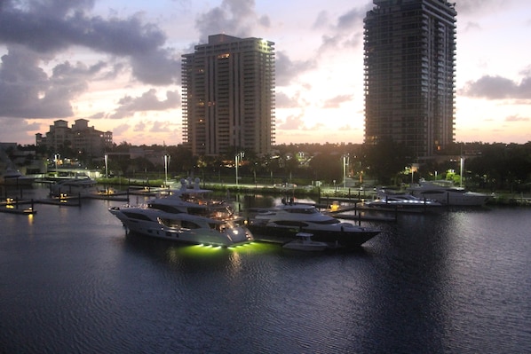 marina and boats - view from balcony