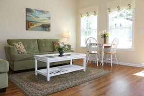 Living Room with Dinning Table for up to Six People