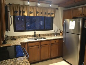 Beautiful granite countertops and stainless steel appliances