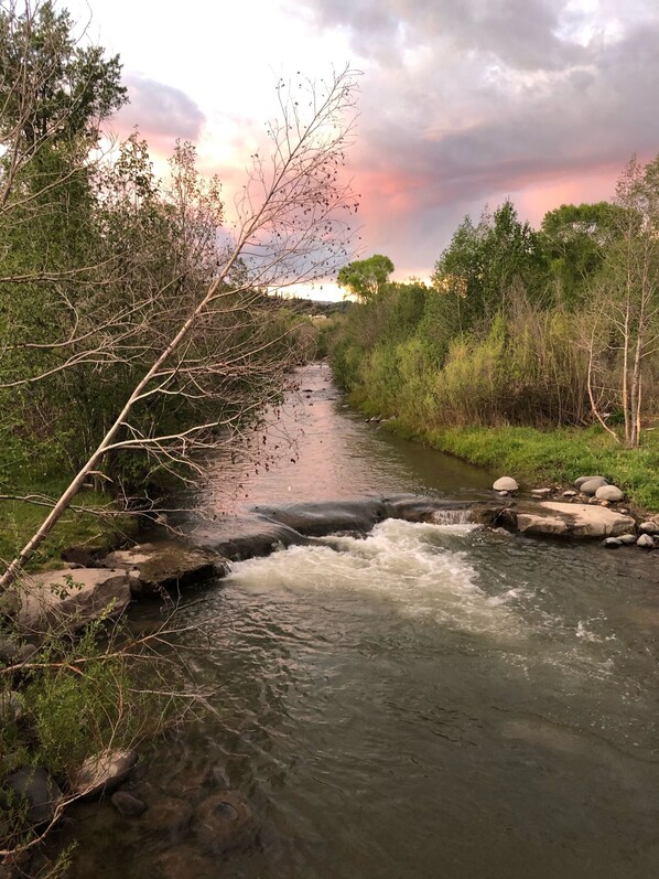 My swimming hole.  Right in my backyard. Good fishing, but C+R please!!!
