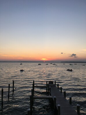 Sunset on the balcony