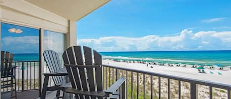 Beachfront balcony view of Fort Walton Beach