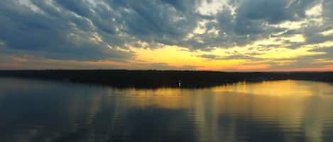 Enjoy amazing sunsets from the dock on LCO