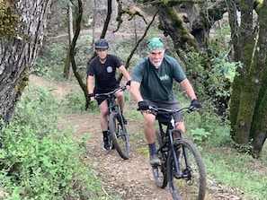 Mountain Bike on 15-miles of private trails with vistas