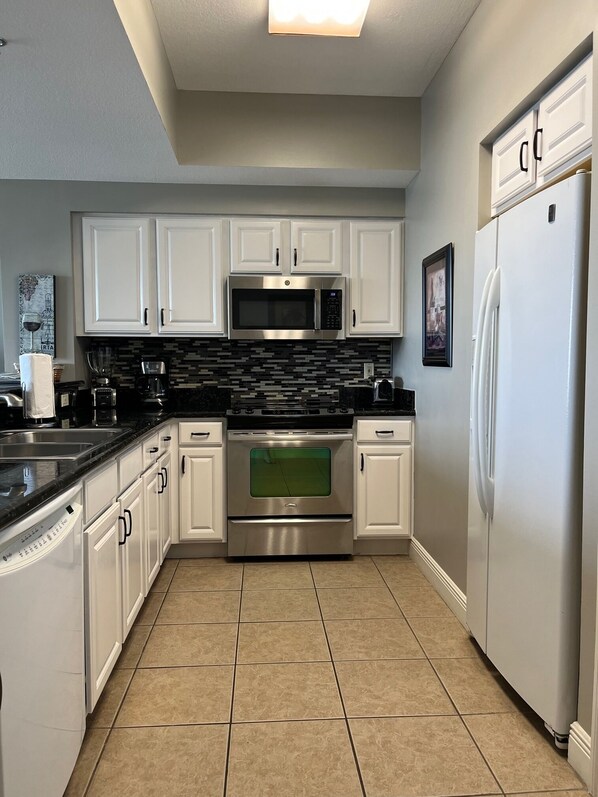 Large Kitchen with all you need to cook meals or make drinks