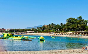 Aqua park is located on the beach in front of our development
