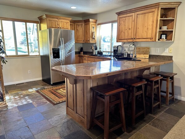 A light-filled kitchen equipped for the most discerning cook.
