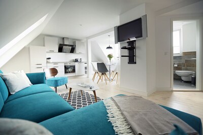 Apartamento en Strelasund a 150 metros de la playa con Wi-Fi de 100 Mbits (renovado 07-2017)